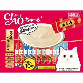 10% OFF: Ciao ChuRu Tuna Scallop Jumbo Mix Liquid Cat Treats 560g