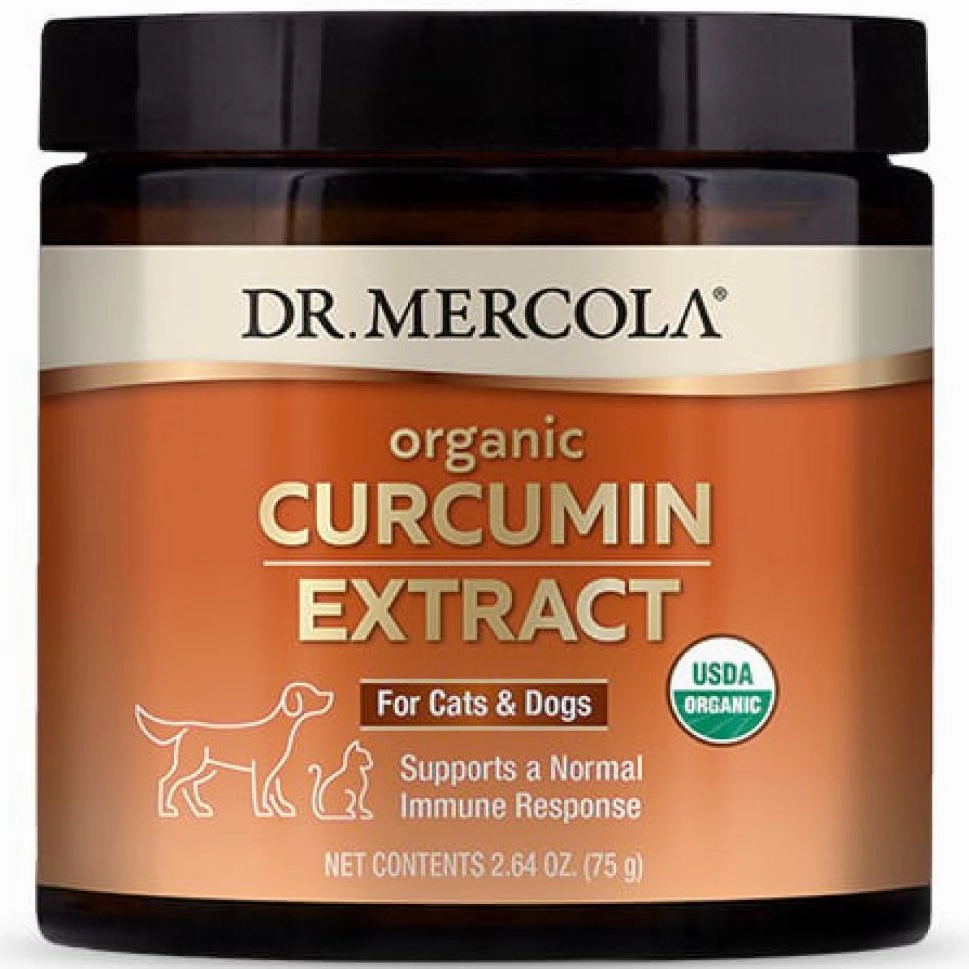 10% OFF (Exp Jun 25): Dr. Mercola Organic Curcumin Extract Pet Supplement For Cats & Dogs 75g