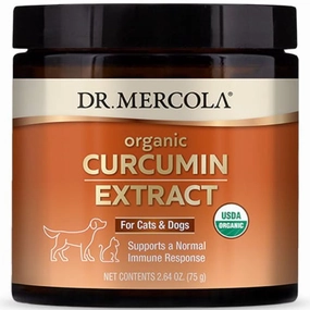 10% OFF (Exp Jun 25): Dr. Mercola Organic Curcumin Extract Pet Supplement For Cats & Dogs 75g