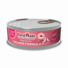 10% OFF: FirstMate Grain Free Wild Salmon Formula Canned Cat Food 91g