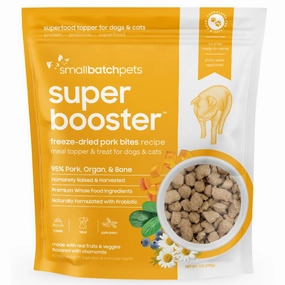 10% OFF: Smallbatch Super Booster Freeze Dried Pork Bites Cat & Dog Treats 7oz