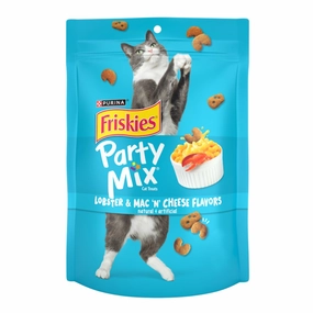 15% OFF: Friskies Party Mix Lobster & Mac N Cheese Cat Treats 60g