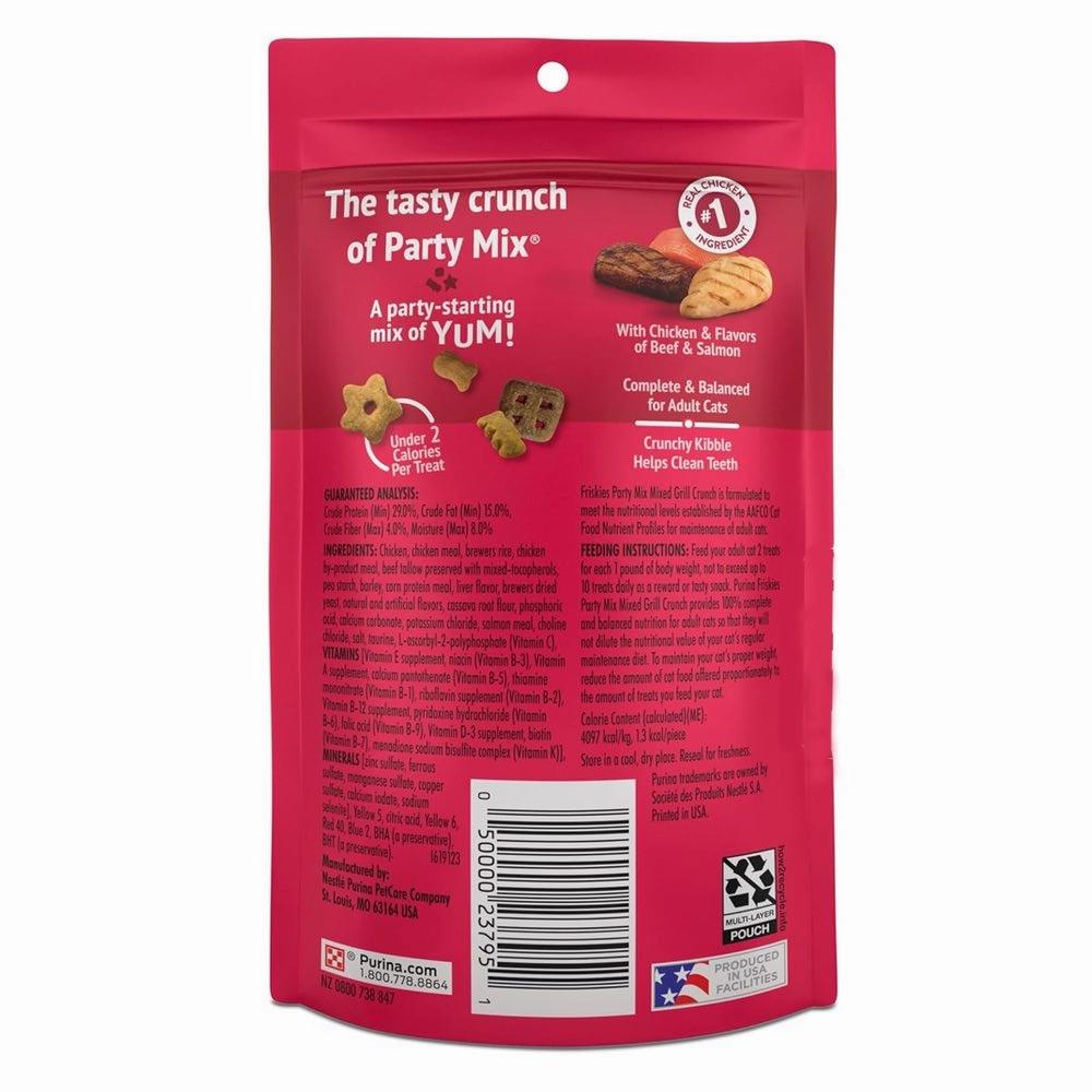 15% OFF: Friskies Party Mix Mixed Grill Cat Treats 60g