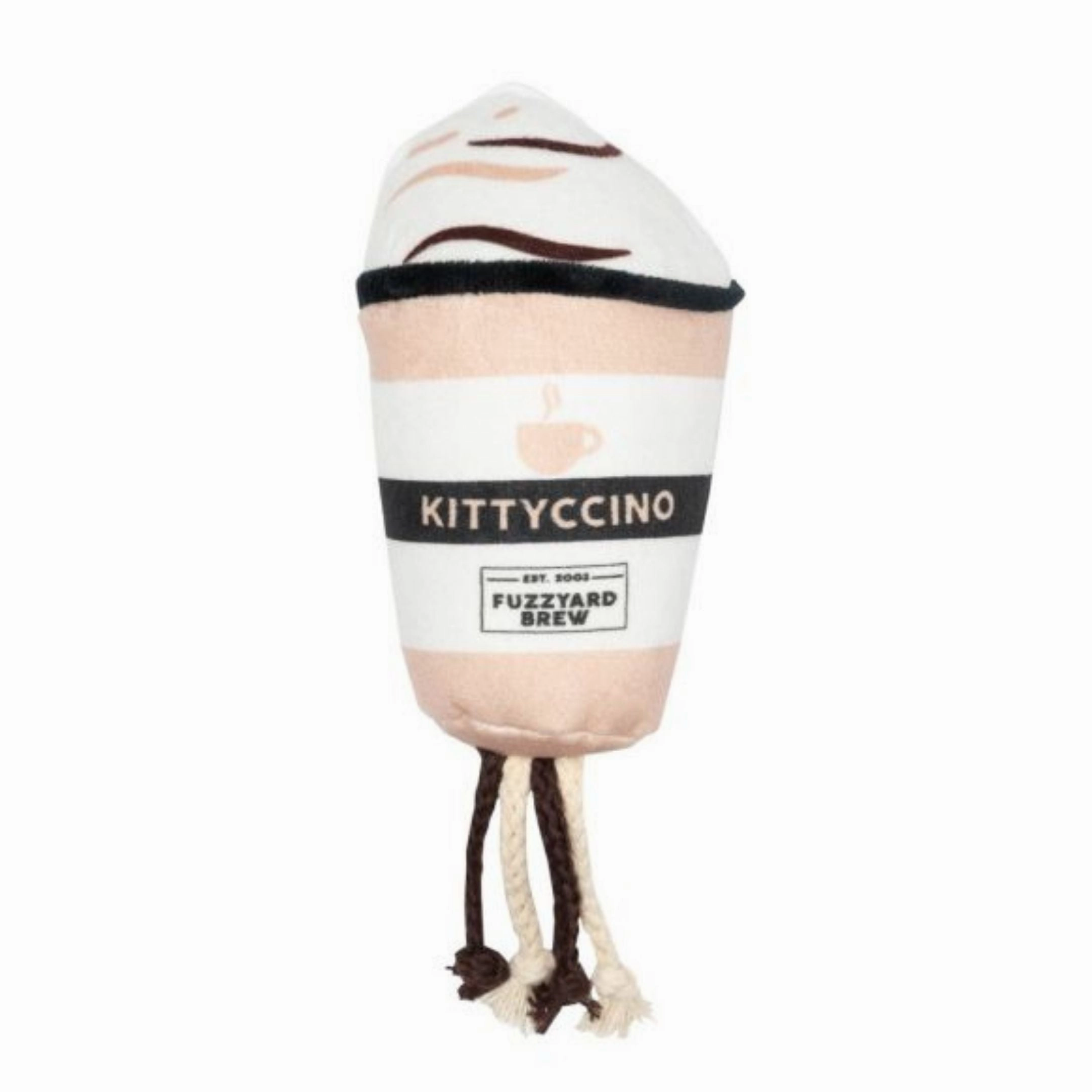 15% OFF: FuzzYard Kittyccino Plush Cat Toy