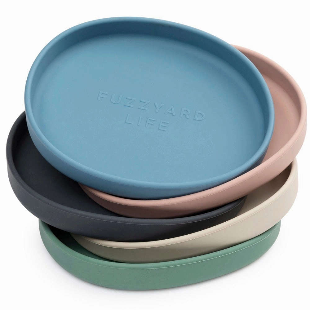 15% OFF: FuzzYard Life Silicone Dish Cat Bowl (Slate Grey)