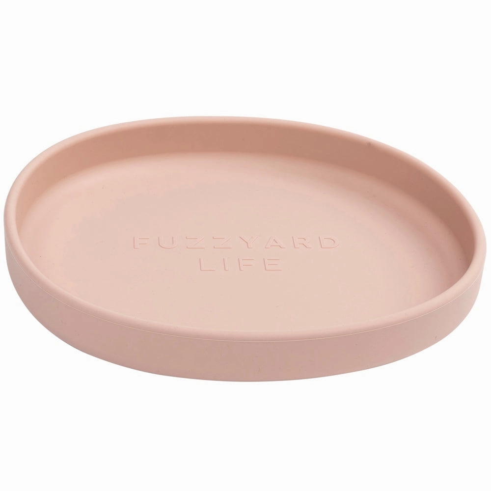 15% OFF: FuzzYard Life Silicone Dish Cat Bowl (Soft Blush)