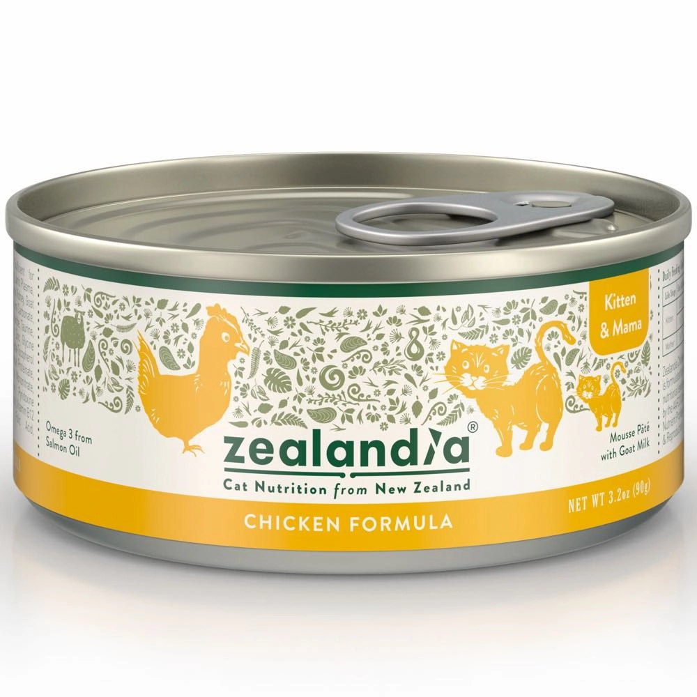 15% OFF: Zealandia Chicken Grain-Free Kitten Canned Cat Food 90g
