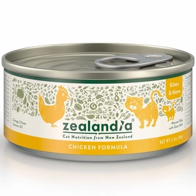15% OFF: Zealandia Chicken Grain-Free Kitten Canned Cat Food 90g