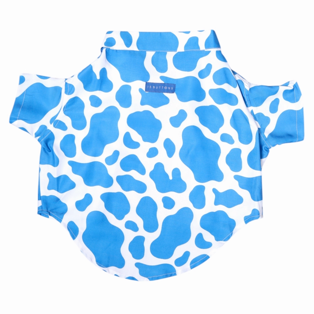 15buttons Blue Moo Shirt for Dogs