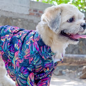 15buttons Neon Tropical Shirt for Dogs