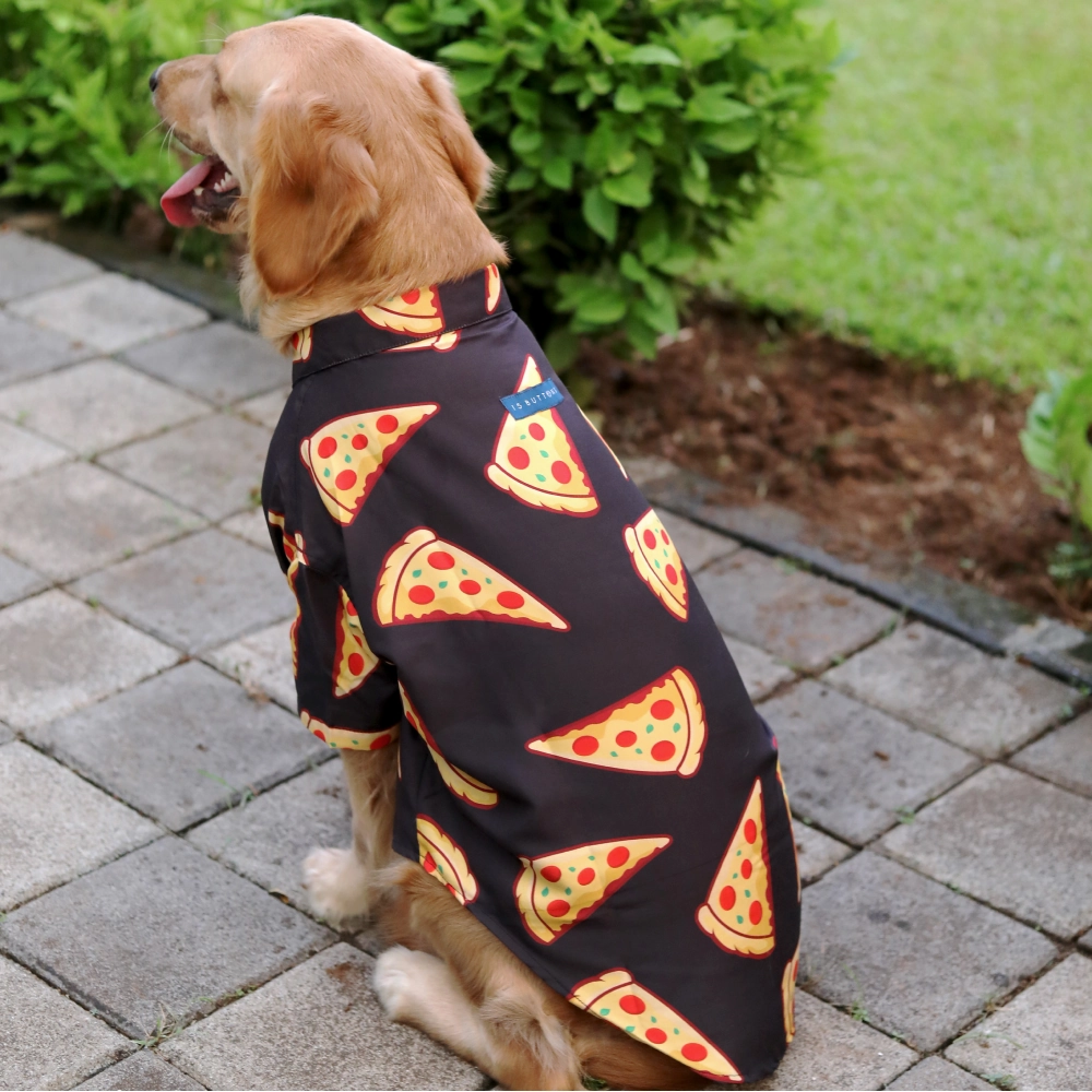 15buttons Pizza Party Shirt for Dogs