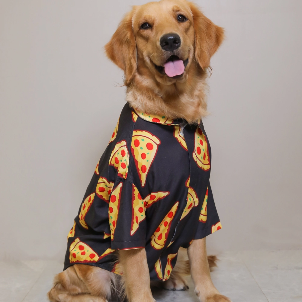 15buttons Pizza Party Shirt for Dogs