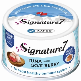 18% OFF: Signature7 Tuna With Goji Berry Pate (Wed) Canned Cat Food 80g