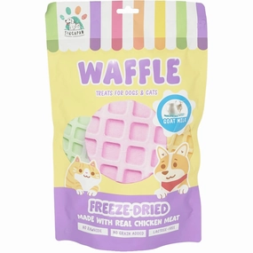 18% OFF: Singapaw Waffle Chicken & Goat Milk Grain-Free Freeze-Dried Treats For Cats & Dogs 120g