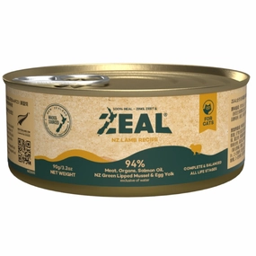 18% OFF: Zeal Lamb Recipe Grain-Free Canned Cat Food 90g