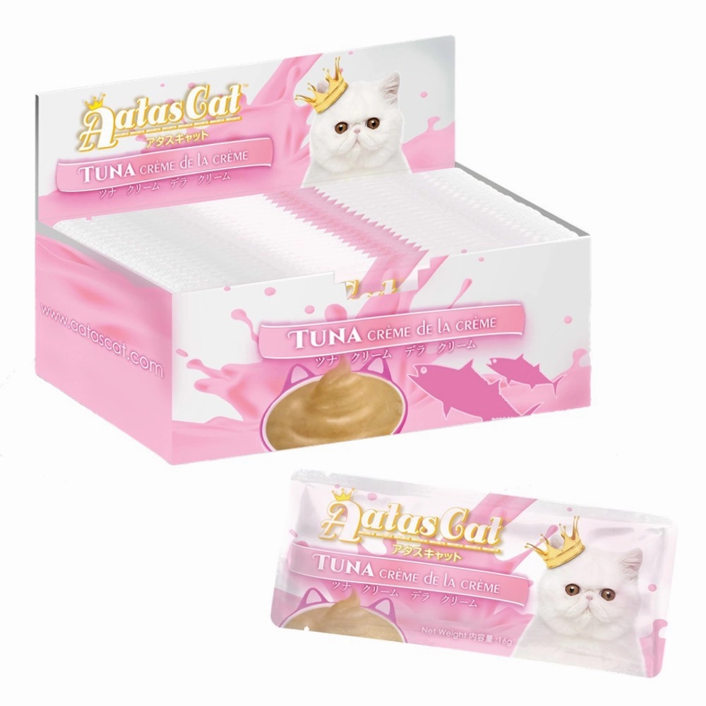 20 FOR $13: Aatas Cat Creme De La Creme Tuna Liquid Cat Treat 16gx20 (1box)