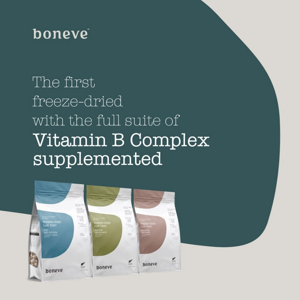 20% OFF: Boneve Beef & Chicken Digestive & Immune Support Grain-Free Freeze-Dried Raw Cat Food