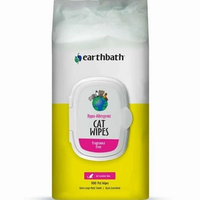 20% OFF: Earthbath Hypo-Allergenic Cat Wipes 100pc