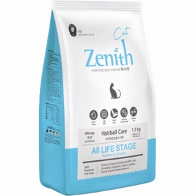 20% OFF (Exp 14Dec25): Bow Wow Zenith Salmon & Chicken Hairball Control Soft Dry Cat Food 1.2kg