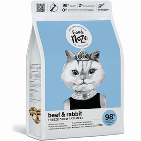 20% OFF: Good Noze NZ Beef & Rabbit Freeze-Dried Cat Food 350g