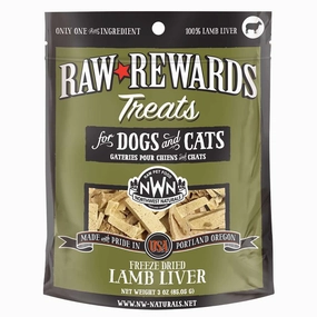 20% OFF: Northwest Naturals Raw Rewards Lamb Liver Freeze-Dried Dog & Cat Treats 3oz