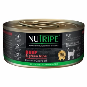 20% OFF: Nutripe Pure Beef & Green Tripe Gum & Grain-Free Canned CAT Food 95g