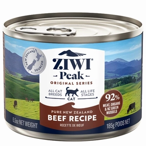 20% OFF: Ziwi Peak Beef Grain-Free Canned Cat Food 185g