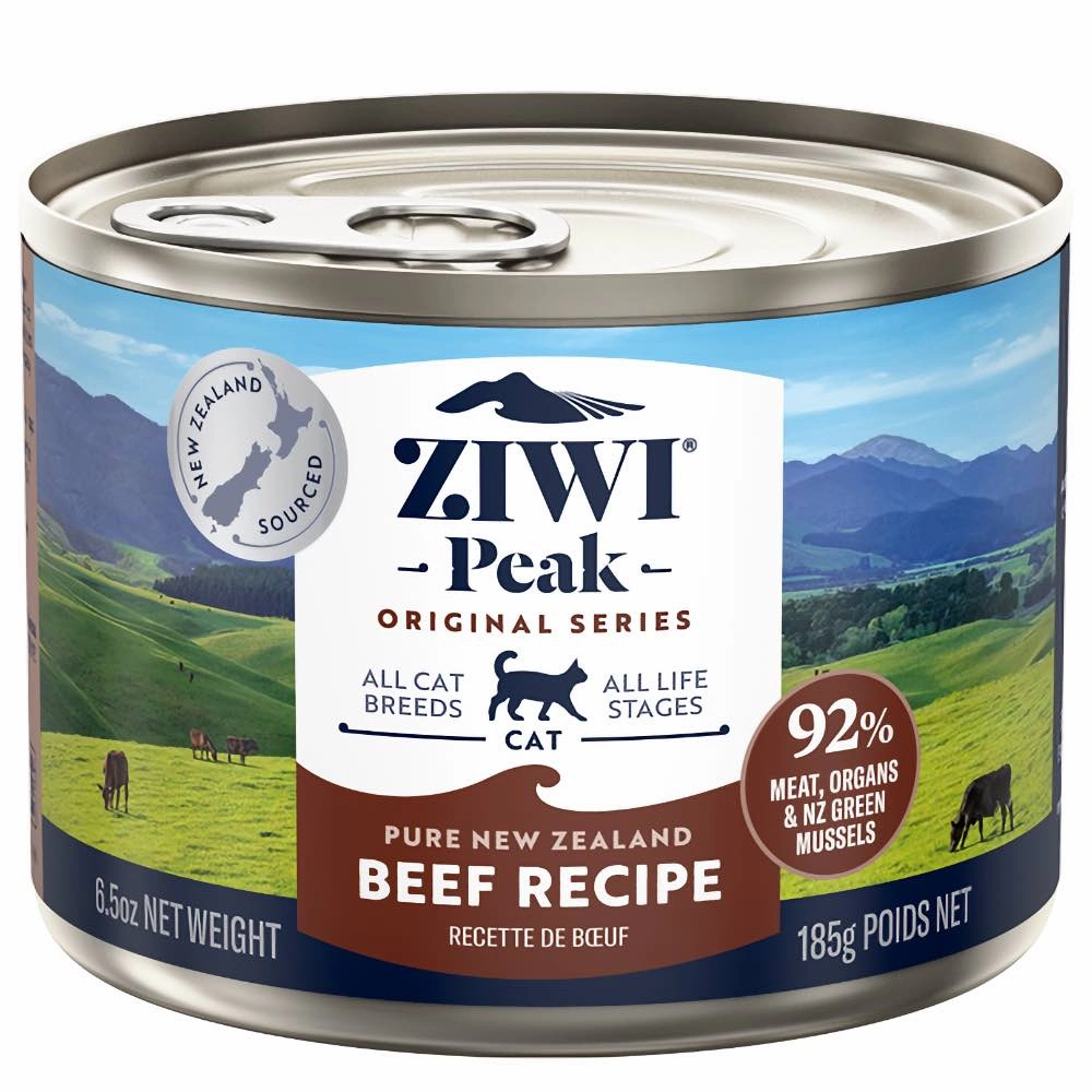 20% OFF: Ziwi Peak Beef Grain-Free Canned Cat Food 185g