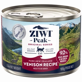 20% OFF: Ziwi Peak Venison Grain-Free Canned Cat Food 185g