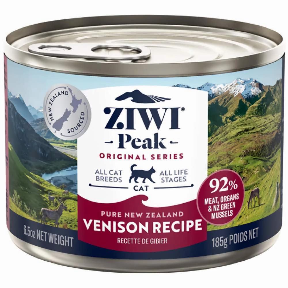 20% OFF: Ziwi Peak Venison Grain-Free Canned Cat Food 185g