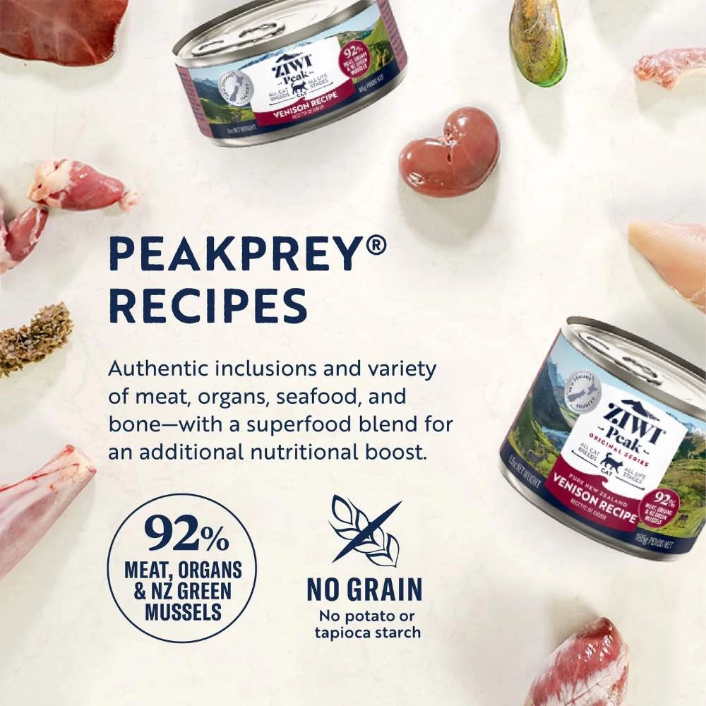 20% OFF: Ziwi Peak Venison Grain-Free Canned Cat Food 85g