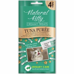 25% OFF: Natural Kitty Functional Urinary Care Tuna Pure Creamy Liquid Cat Treats 48g