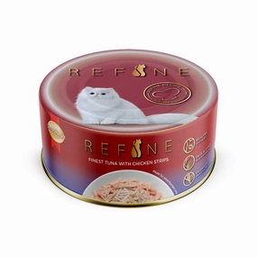 25% OFF: Smartheart Refine Finest Tuna With Chicken Strips Canned Cat Food 80g