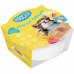 31% OFF: Moochie Healthy Growth Tuna & Chicken Grain-Free Kitten Wet Cat Food 85g x 12