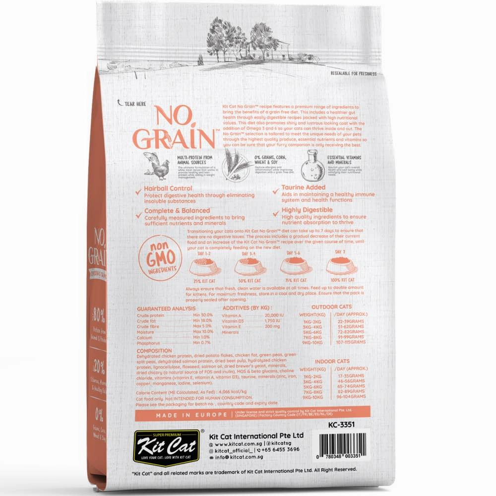 33% OFF: Kit Cat No Grain Chicken & Salmon Grain-Free Dry Cat Food