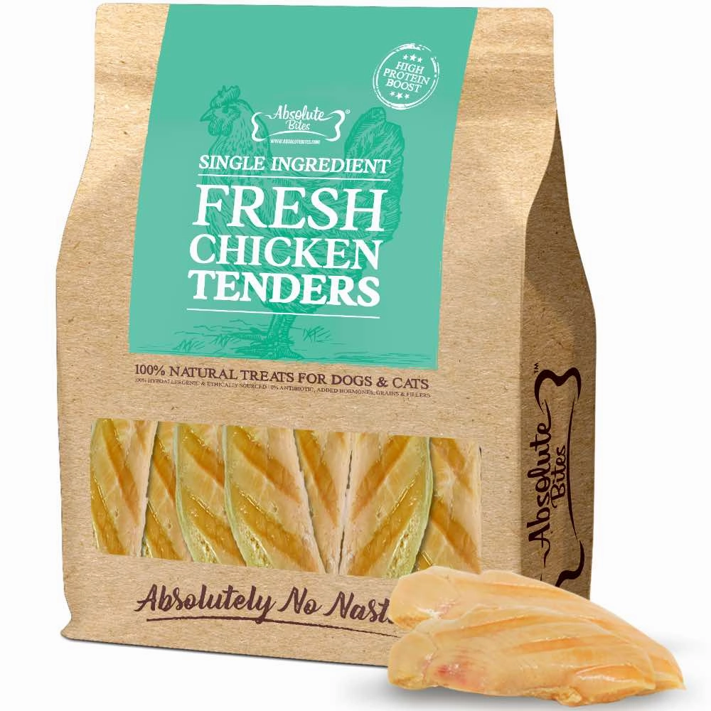 35% OFF: Absolute Bites Chicken Tenders Fresh Dog & Cat Treats 360g