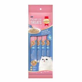 3 FOR $12: Smartheart Chicken With Goat Milk Creamy Cat Treats 15gx4