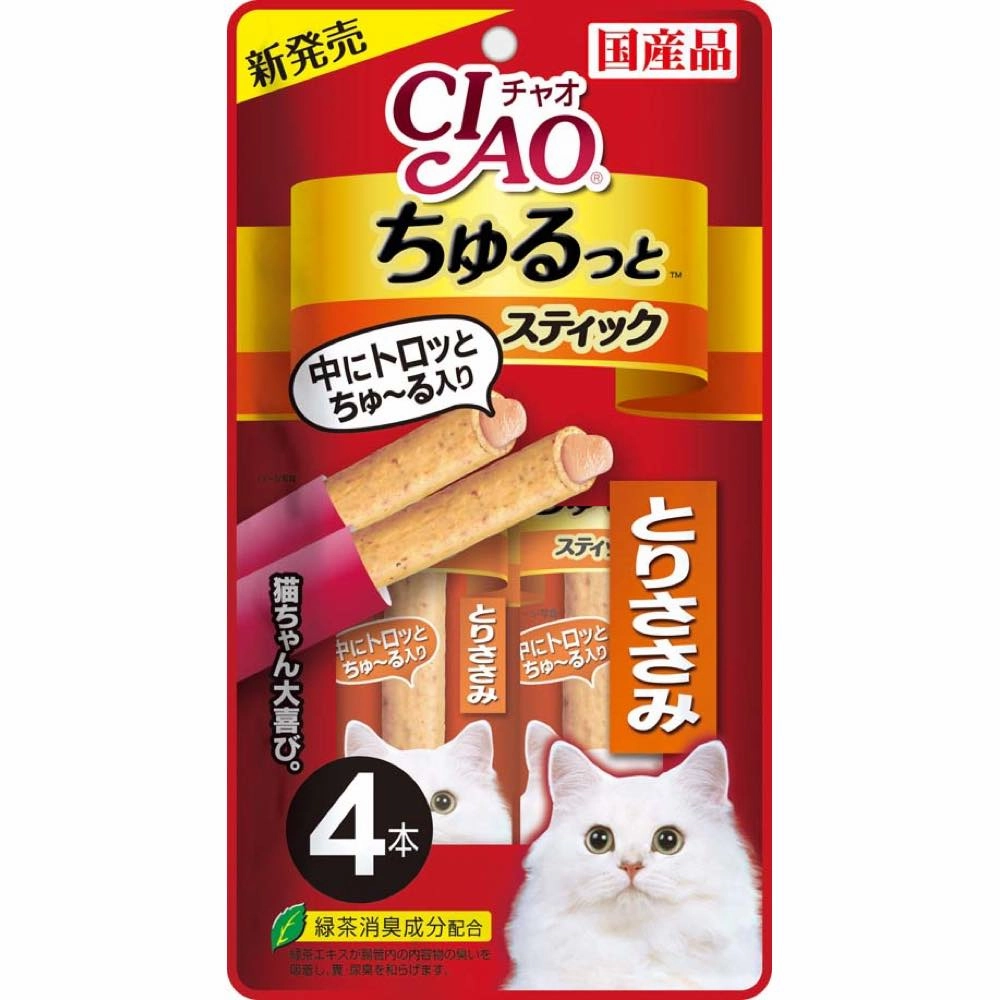 3 FOR $16.40: Ciao Churutto Tuna Torisasami Liquid Cat Treats 28g