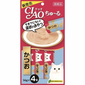 3 FOR $16: Ciao ChuRu Katsuo Tuna Liquid Cat Treat 56g
