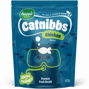 40% OFF: Happi Skippi Catnibbs Chicken Cat Treats 60g