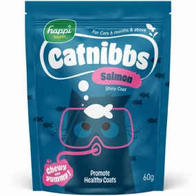 40% OFF: Happi Skippi Catnibbs Salmon Cat Treats 60g