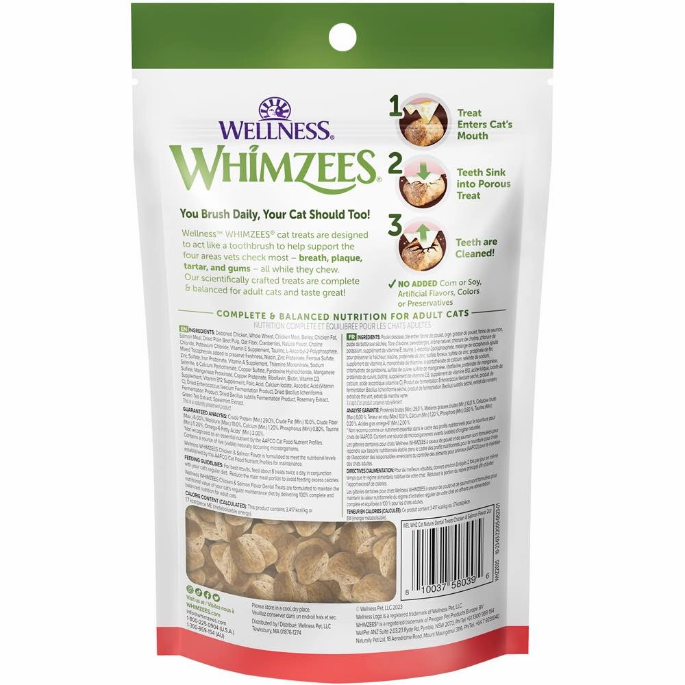 $1 OFF: Whimzees Chicken & Salmon Flavour Dental Cat Treats