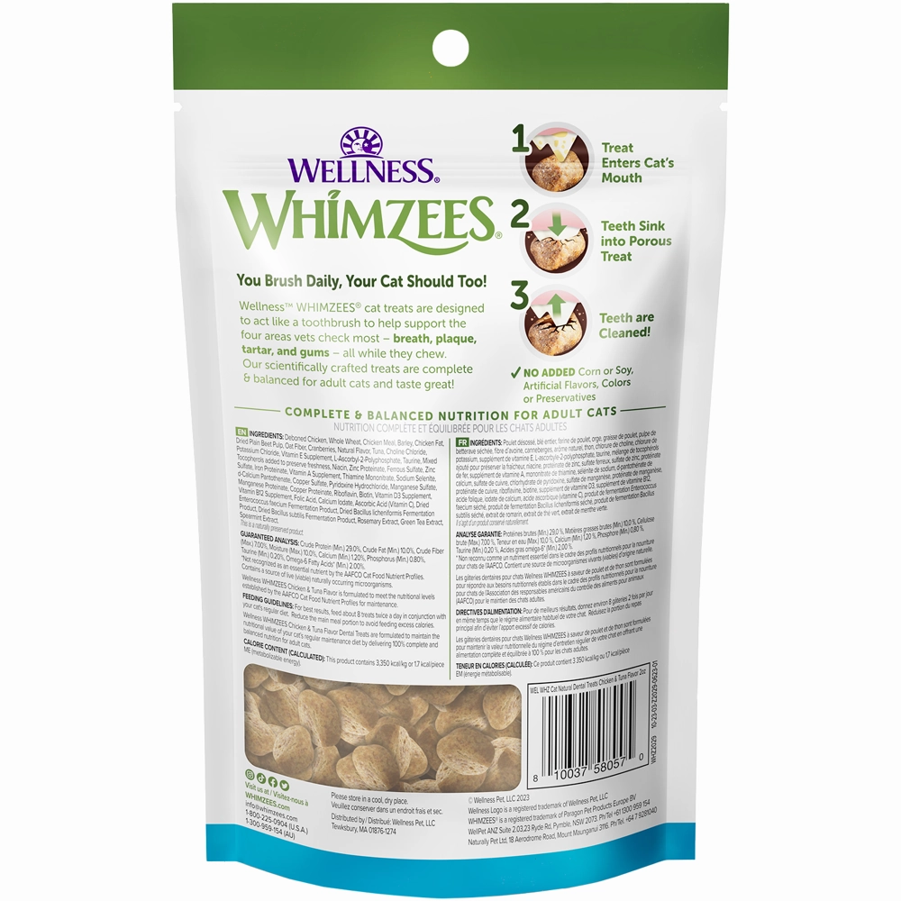 $1 OFF: Whimzees Chicken & Tuna Flavour Dental Cat Treats
