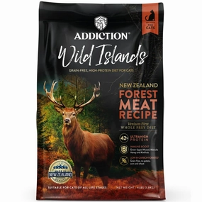 '26% OFF   FREE CANNED FOOD/SCOOP': Addiction Wild Islands Forest Meat Recipe Venison Grain-Free Dry Cat Food
