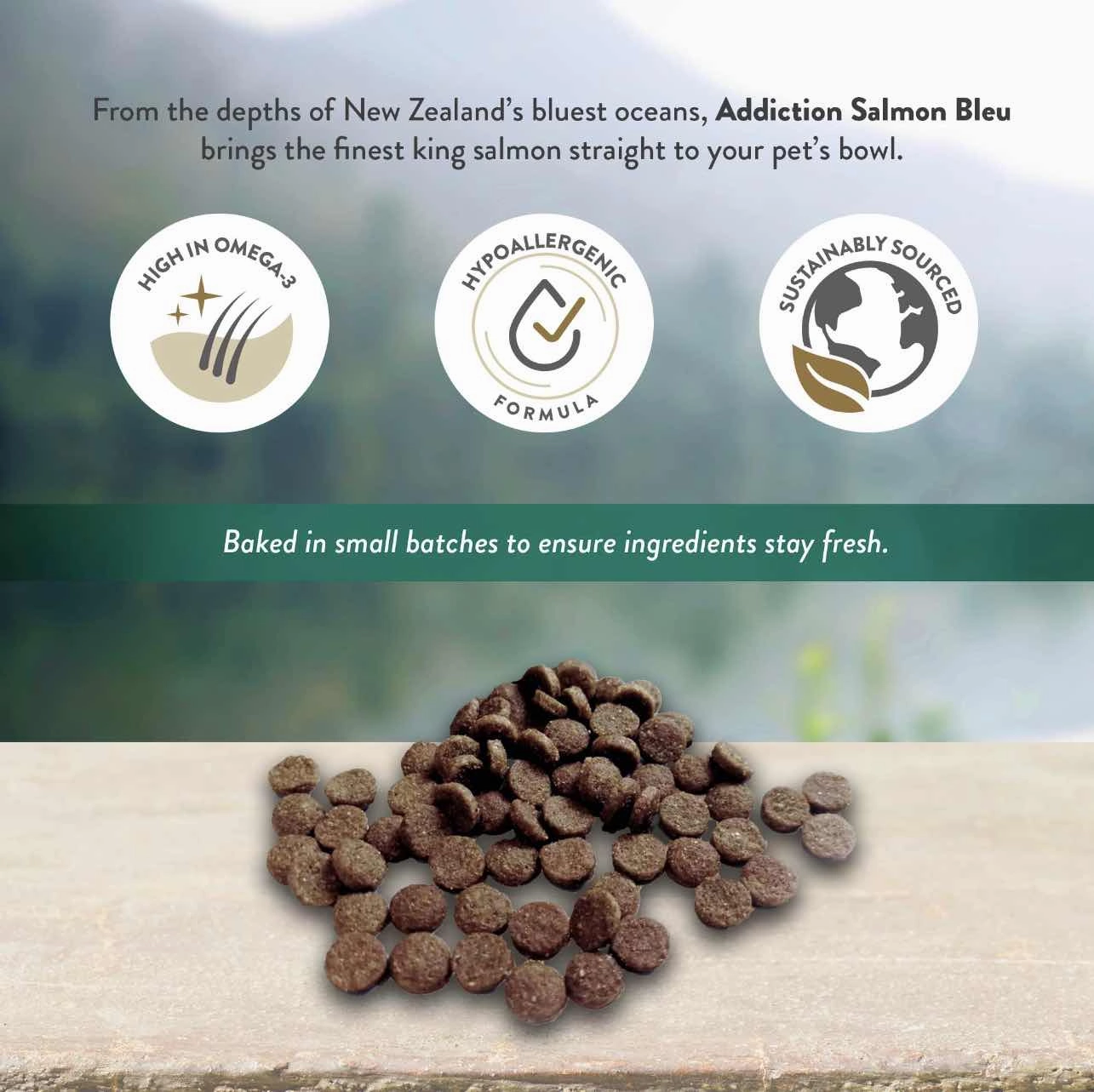 '26% OFF   FREE CANNED FOOD/SCOOP: Addiction Salmon Bleu Grain-Free Dry Cat Food