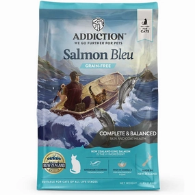 '26% OFF   FREE CANNED FOOD/SCOOP: Addiction Salmon Bleu Grain-Free Dry Cat Food