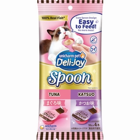 $2 OFF (Exp Oct 25): Unicharm Deli-Joy Spoon Tuna & Katsuo Creamy Cat Treats 40g