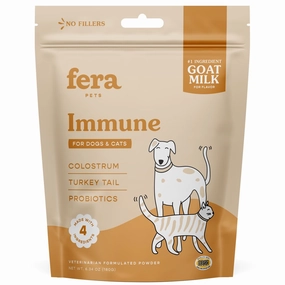 $5 OFF (Exp Sep 25): Fera Pets Immune Goat Milk Supplement Powder For Cats & Dogs 6.34oz