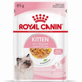 $9 OFF: Royal Canin Kitten JELLY Pouch Cat Food 85g x 12
