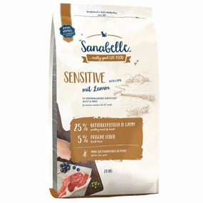 '$60 OFF 10kg(Exp 1Nov25) FREE TREATS': Sanabelle Sensitive With Fine Lamb Dry Cat Food